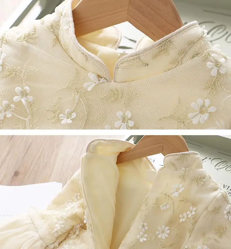 9.27th Autumn Princess dress Embroidered screen children's long-sleeved dress 100-140cm Girls Dress