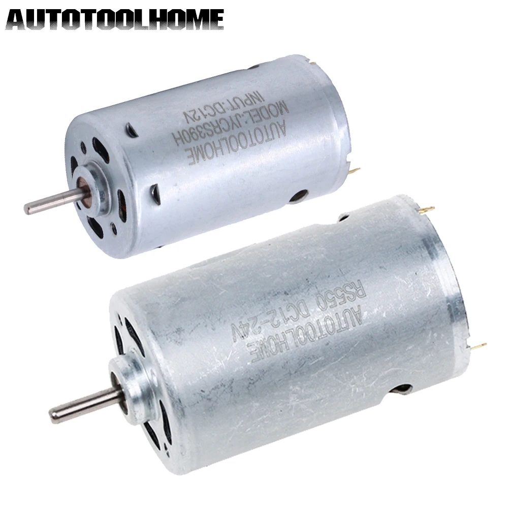 

DC Motor Round Shaft High Power Torque for DIY Electronic Project Drills Robots RC Vehicles Remote Controlled Replacement Engine