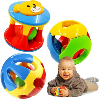 

Funny Baby Rattles Toy Soft Plastic Infant Bell Ring Toys Rattle Early Educational Baby Grasping Rattle Toys 0-12 Months
