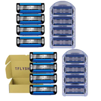 

TFLYSHAVE Forious 5 Men Safety Razor 5 Layer Razor Blade for Men Replacement Cutter Head 16pcs/box Swedish Stainless Steel