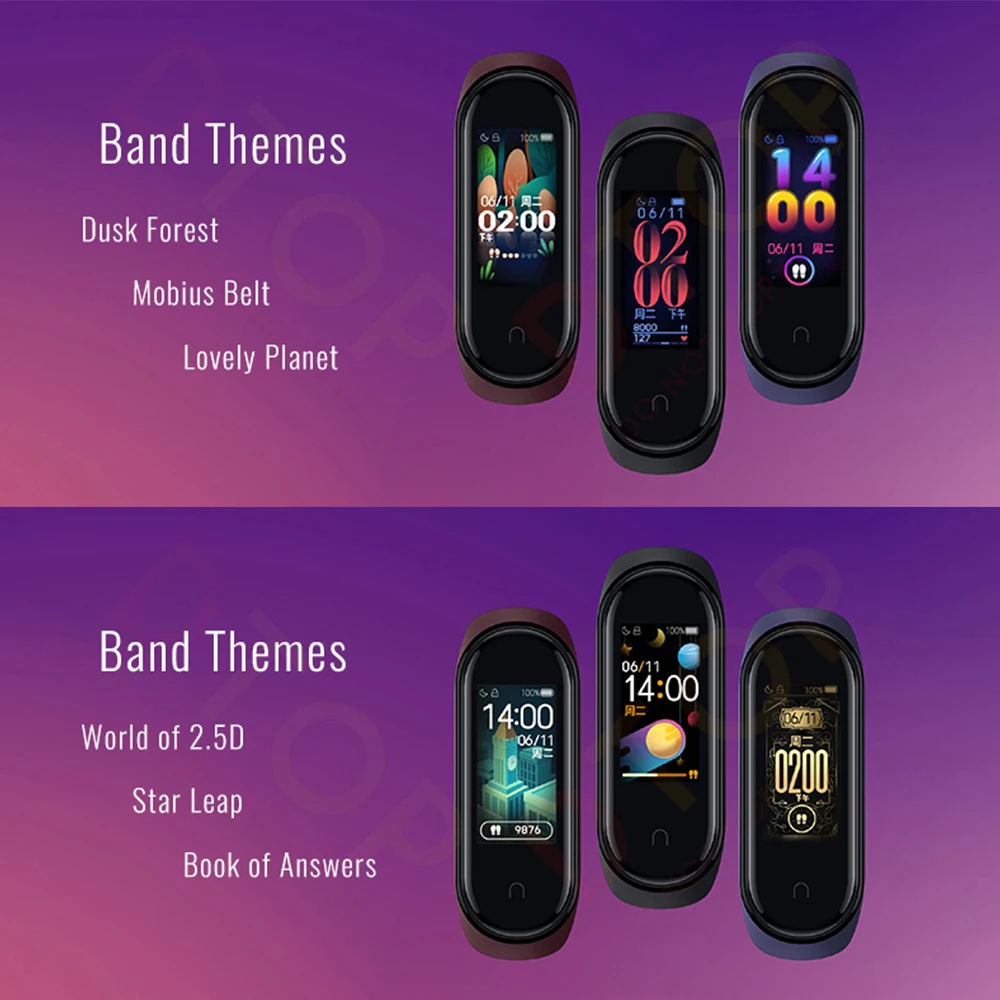 Xiaomi Mi Band 4 браслет для смарт-часов сердечного ритма фитнес 135 мАч цветной экран Bluetooth 5,0 Водонепроницаемый умный браслет