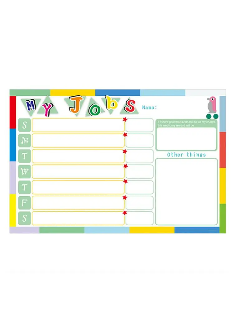 

Self-Discipline Table Whiteboard Wall Sticker Seamless Glue On the Back Mobile Whiteboard Magnetic Erasable Whiteboard for Child