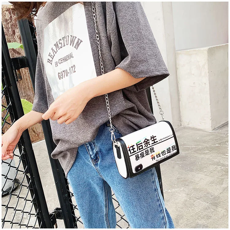 Маленькая сумка bolsa feminina Ms., маленькая сумка для девочек, маленькая сумка на плечо, сумка на плечо, сумка-мессенджер на цепочке, Студенческая маленькая квадратная сумка