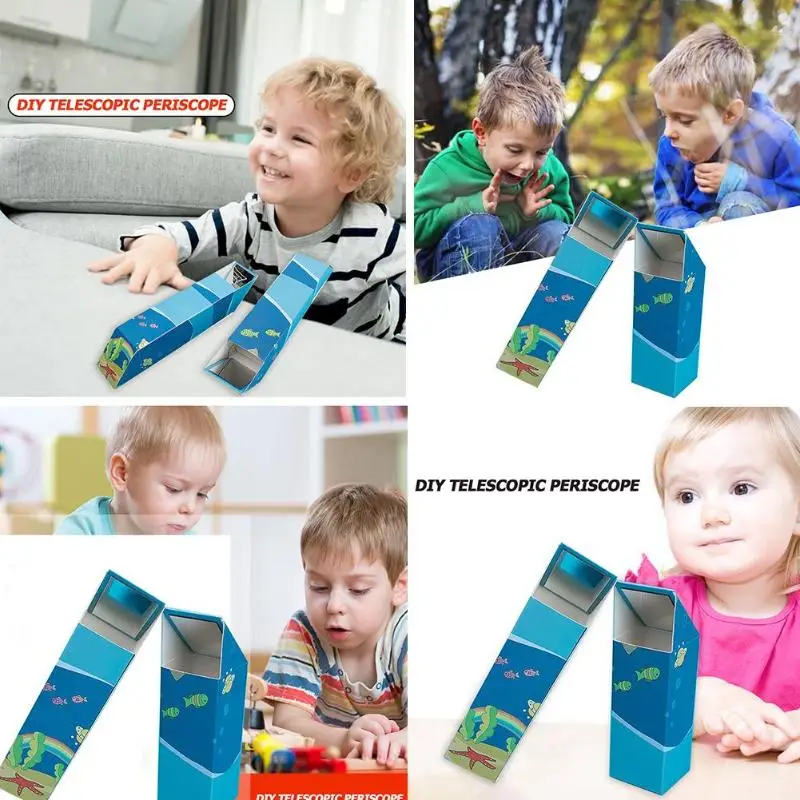 Горячая ручной работы DIY модель для эксперимента игрушка телескопическая перископ детский сад маленькое производство обучающие игрушки для детей