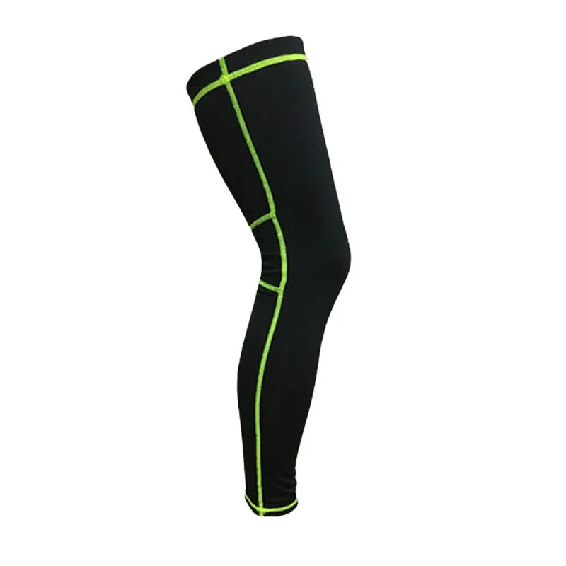 1 шт., удлиненные компрессионные гетры, носки для баскетбола, футбола, велоспорта, гольфы, УФ-гетры для мужчин и женщин - Цвет: Black with green