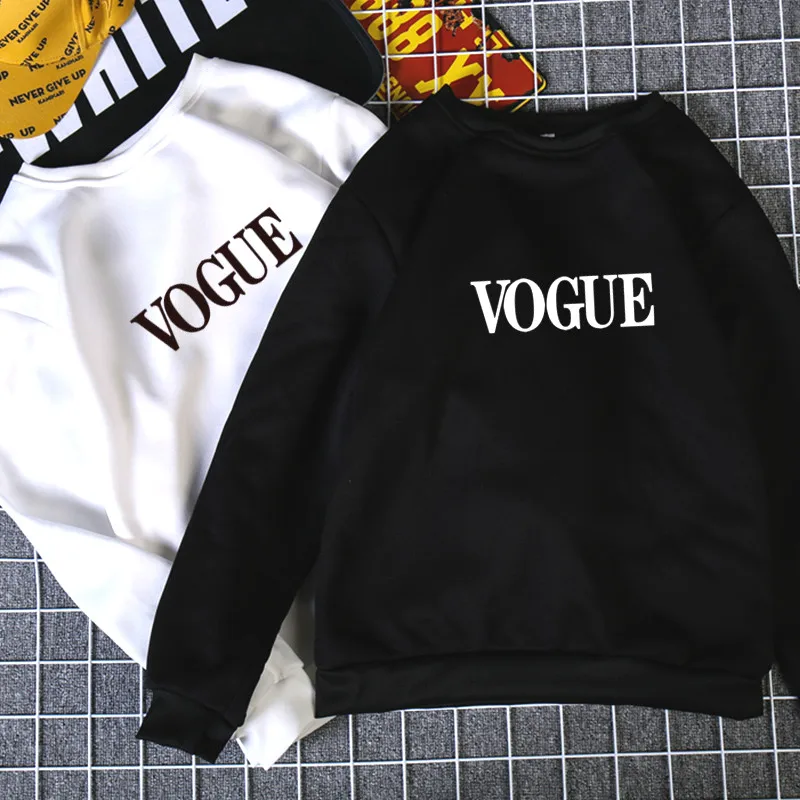 

Plus Size S-3XL Harajuku Spring Autumn hoodies Women Fashion VOGUE Printed sweatshirt Woman Casual Female sudaderas mujer 2019