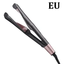 2 в 1 Многофункциональная кнопка бигуди вращающийся термостат рулон прямо выпрямитель для волос Керамика спираль щипцы для завивки волос