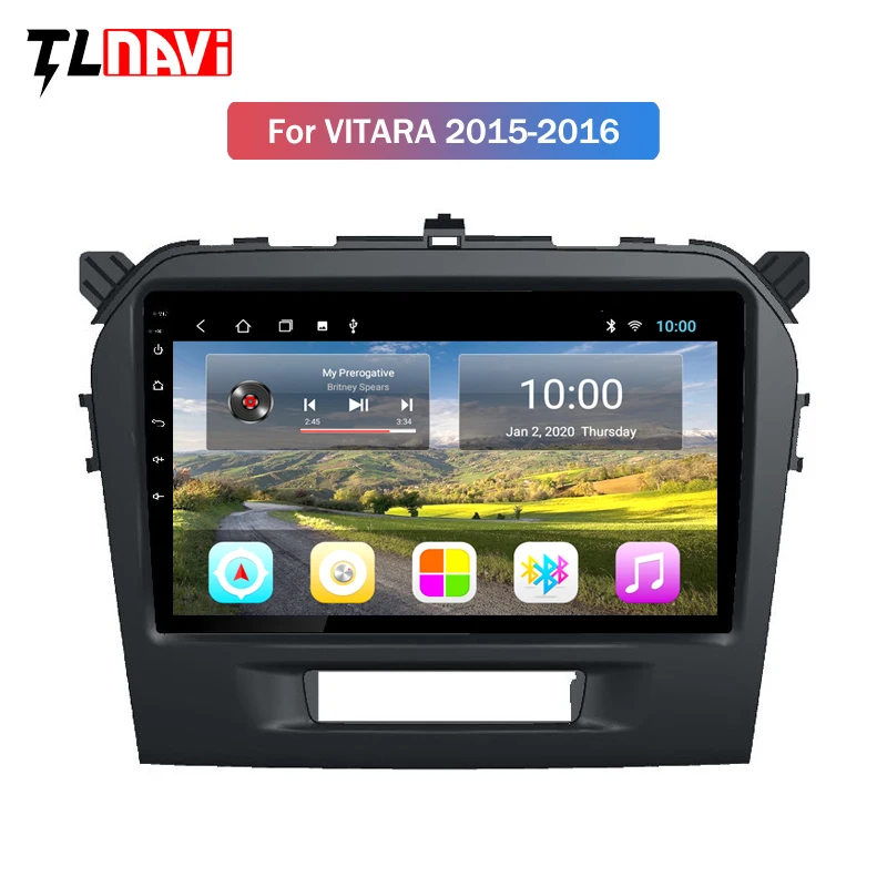 Автомобильная навигация для Suzuki Vitara 2015-2016 2 Гб ОЗУ Android 10 9 дюймов поддержка Wi-Fi SWC OBD