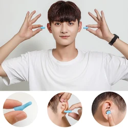 4 Pcs Foam Sleeping Ear Plugs Anti-Noise Earplugs Sound Reduction Sleeping Ear Plug Reusable Comfortable Soft Earplug for Study