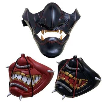 Game Ghost of Tsushima Soul Resin Mask Halloween Tsushima War Ghost mask Tsushima Soul Ghost Cosplay Props Game mask gift