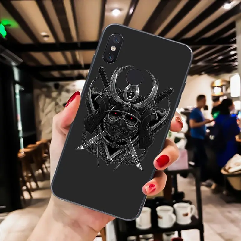 Japanese samurai oni mask