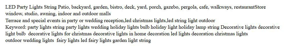 Widely application LED String Light 52FT LED Outdoor String Lights - 1.5W Dimmable Vintage Edison Bulbs - Heavy Duty Cord 18 x E26 Hanging Sockets