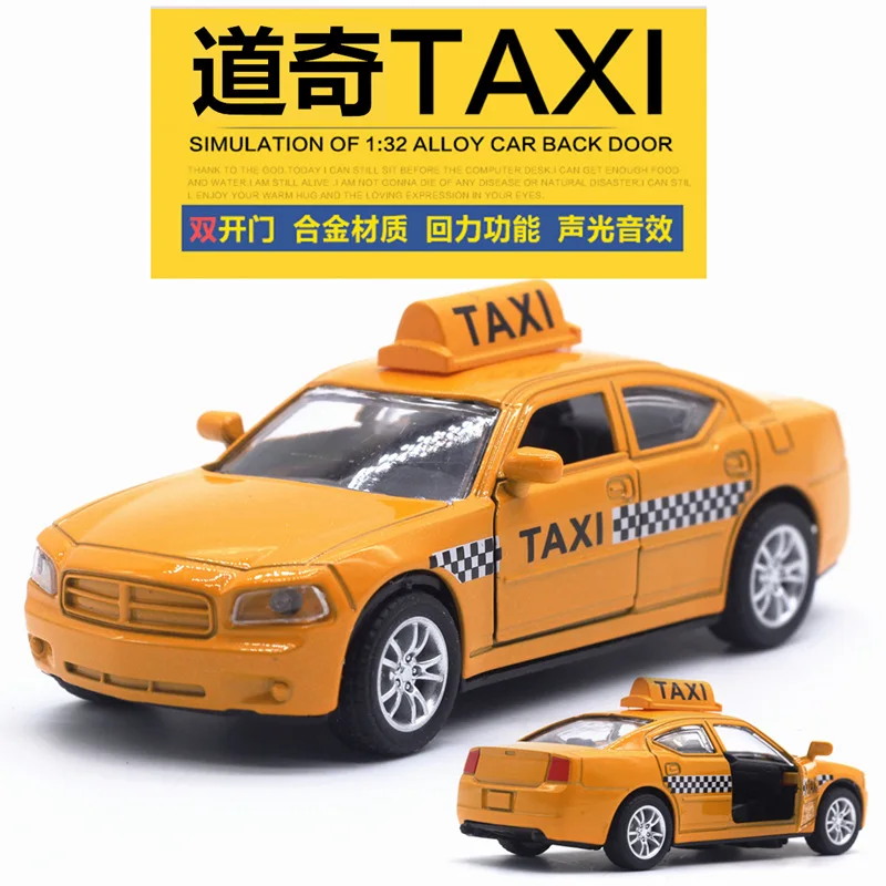 

1: 32 Dodge Ram Alloy Taxi Model Car Model with Light And Music Car Model Toy Car