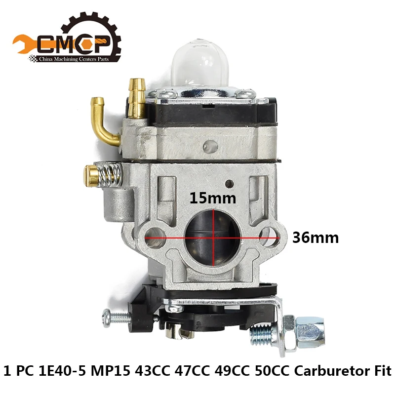 Бензопила запчасти карбюратора Carb Fit 1E40-5 MP15 43CC 47CC 49CC 50CC карбюратор кустореза Замена