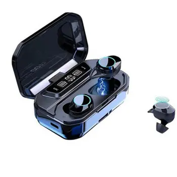 

Dropship TWS Bluetooth Earphone 9D Stereo Wireless Earphones IPX7 Waterproof Earphones 3500mAh LED Smart Power Bank Phone Holder