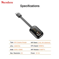 Mirascreen G9 Plus 2.4G/5G 4K Wireless H.265 HD Wifi Display Dongle for Miracast Airplay DLNA TV Stick for For Android IOS to TV - Image 6