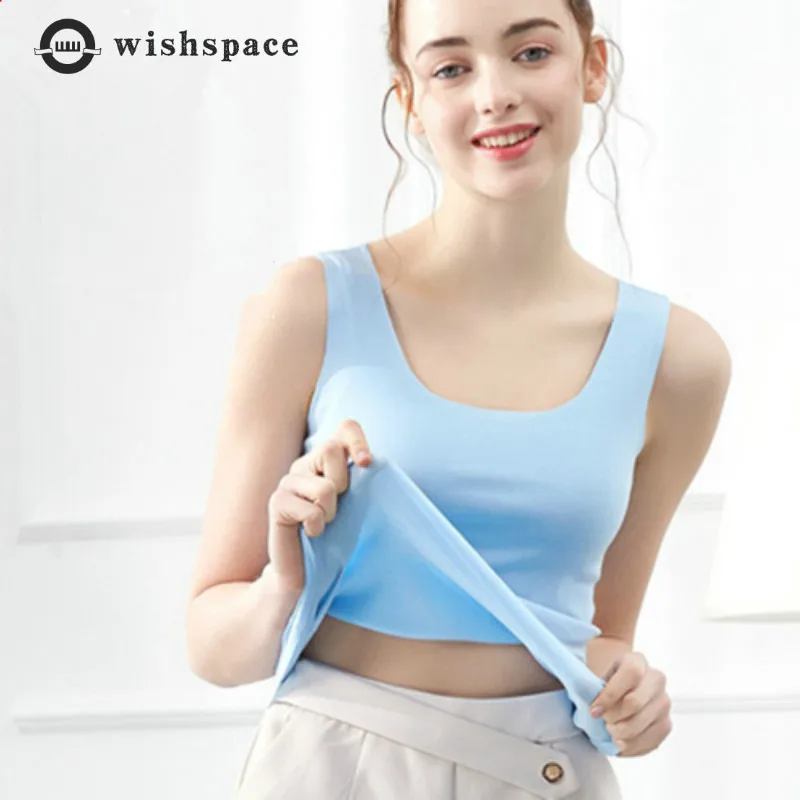Летняя крутая и Освежающая пикантная безрукавка Wishspace из ледяного шелка без
