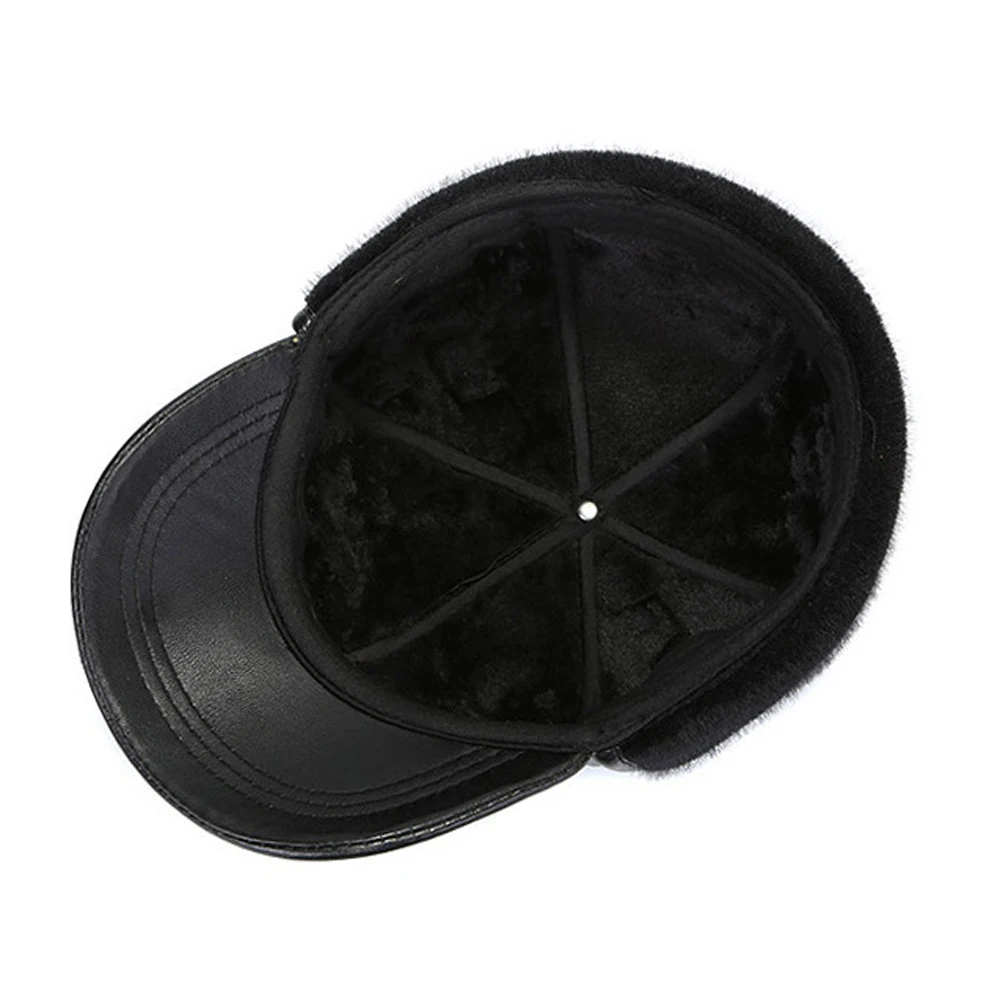 Новая осенне зимняя мужская бейсболка из натуральной овечьей кожи мужские