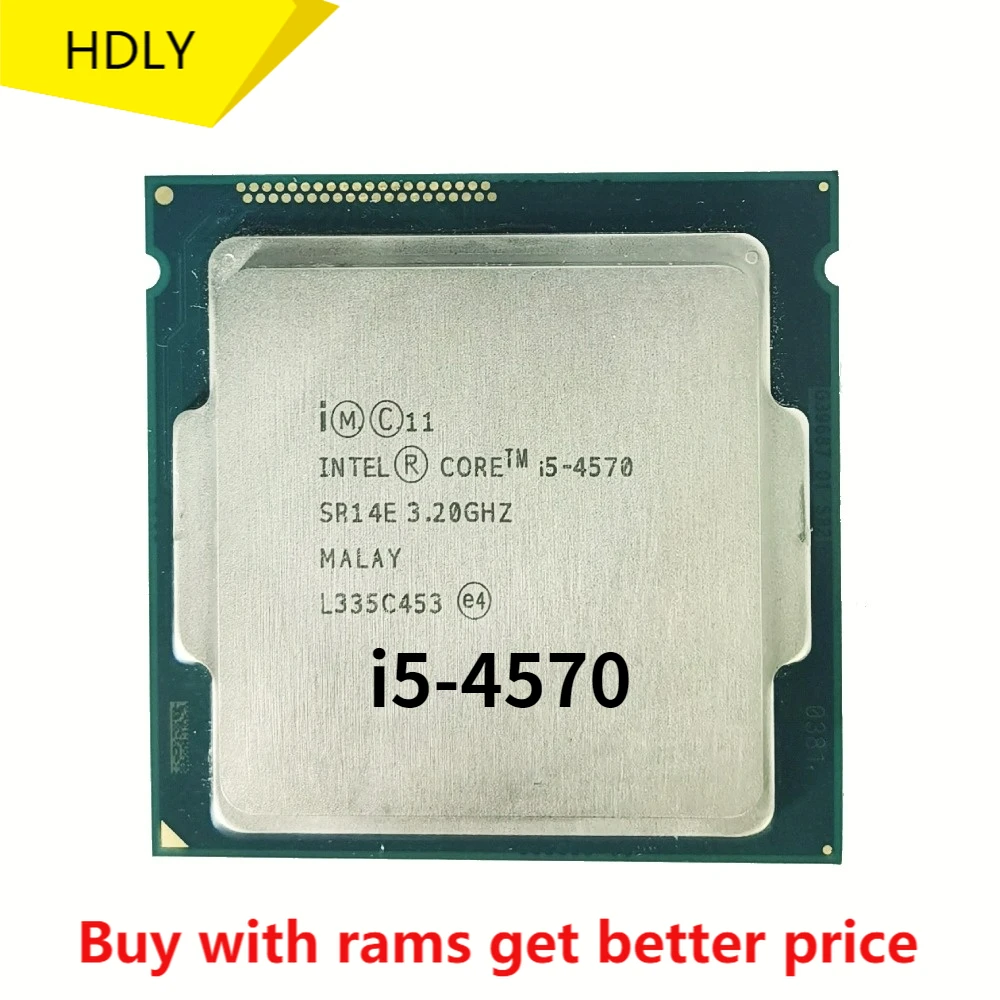 Used Intel Core I5 4570 Processor Quad Core 3 2ghz Lga 1150 Desktop Cpu Computer Cables Connectors Aliexpress
