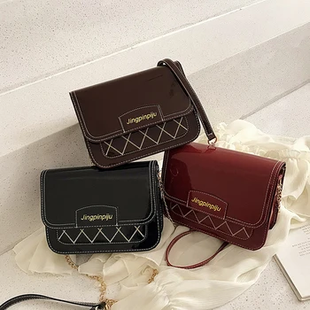 

Durable PU Leather Retro Crossbody Purse Casual Female Fashion Shoulder Bags PU Leather Retro Small Flap Buckle Handbags