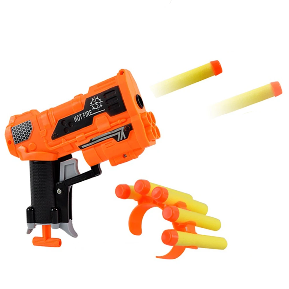 Viciviya/детские игрушки, мягкие EVA Пули, игрушечный пистолет для Nerf N-Strike, пулевые дротики с круглой головкой, бластеры EP, детские развивающие игрушки, пистолеты - Цвет: Оранжевый