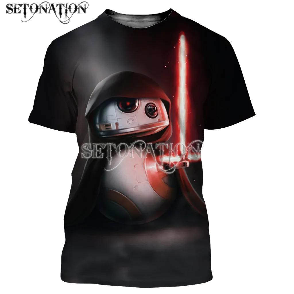 BB-8 мужские/женские новые модные крутые футболки с 3D принтом Повседневная