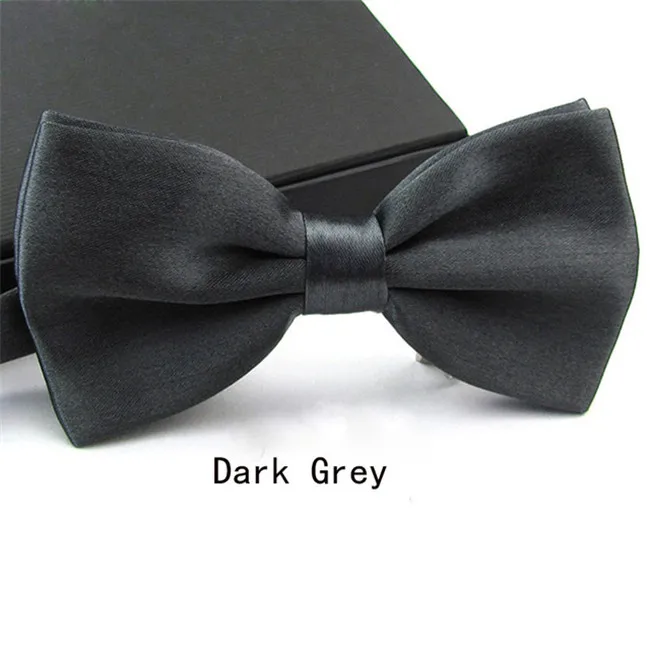 Dark gray Галстук-бабочка мужской классический свадебный галстук-бабочка для рождественской вечеринки мужской модный галстук мужской аксессуар 28 цветов регулируемые официальные Галстуки - Цвет: Dark gray
