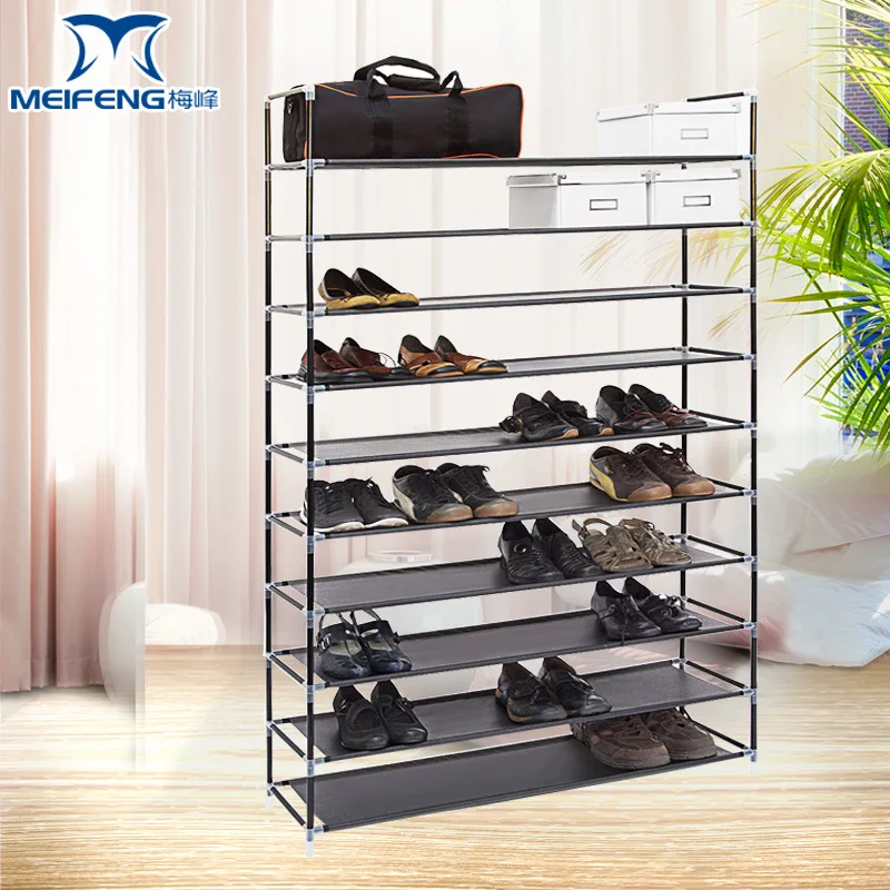 

Manufacturers Direct Selling Export Nonwoven Fabric Combination Multi-functional Storage Simple Shoe Rack Meifeng Household Stee