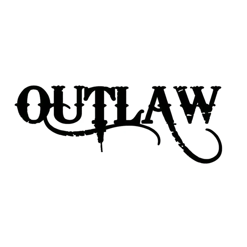 Outlaw Decal Sticker Fashion Personality Creative Car Truck Laptop Boat Surface Trailer Vinyl Decor Decals Accessories | Автомобили и