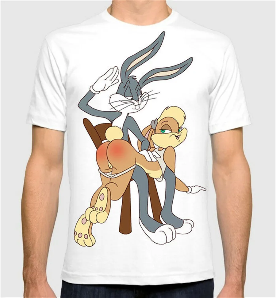 Футболка Bugs Bunny And Lola футболка Looney Tunes мужская и женская унисекс всех размеров для
