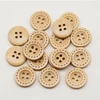 50pcs/lot 2 Colors Natural Wooden buttons 4-holes Wood Button for Sewing Scrapbooking  (SS-923) ► Photo 3/3