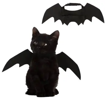 

Funny Cats Cosplay Costume Halloween Pet Bat Wings Cat Bat Costume Fit Party Dogs Cats Playing Pet Accessories