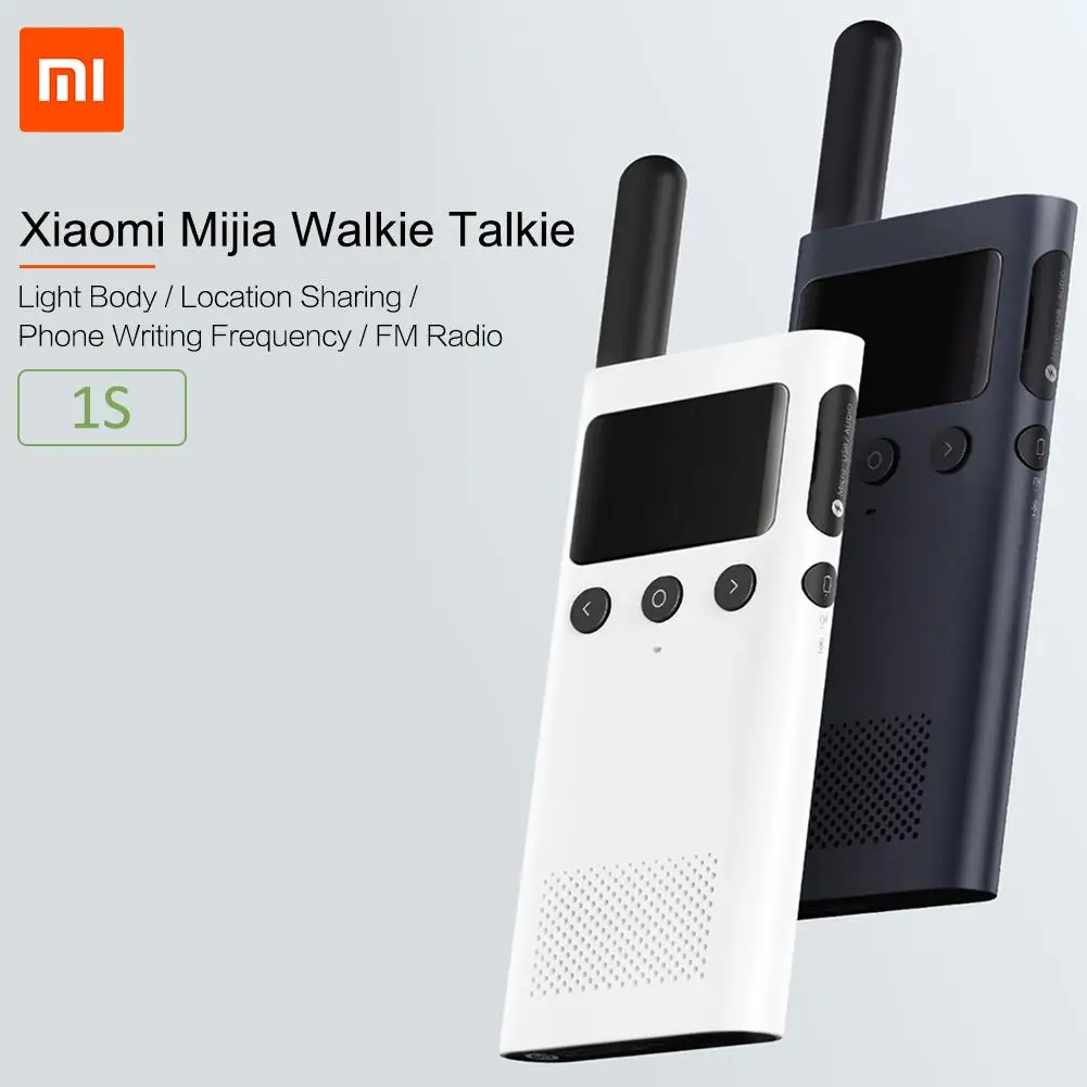 

Original Xiaomo 1S Smart Walkie Talkie Mijia FM Radio Speaker Standby Smart Phone APP Location Share Fast Team Talk Adapter