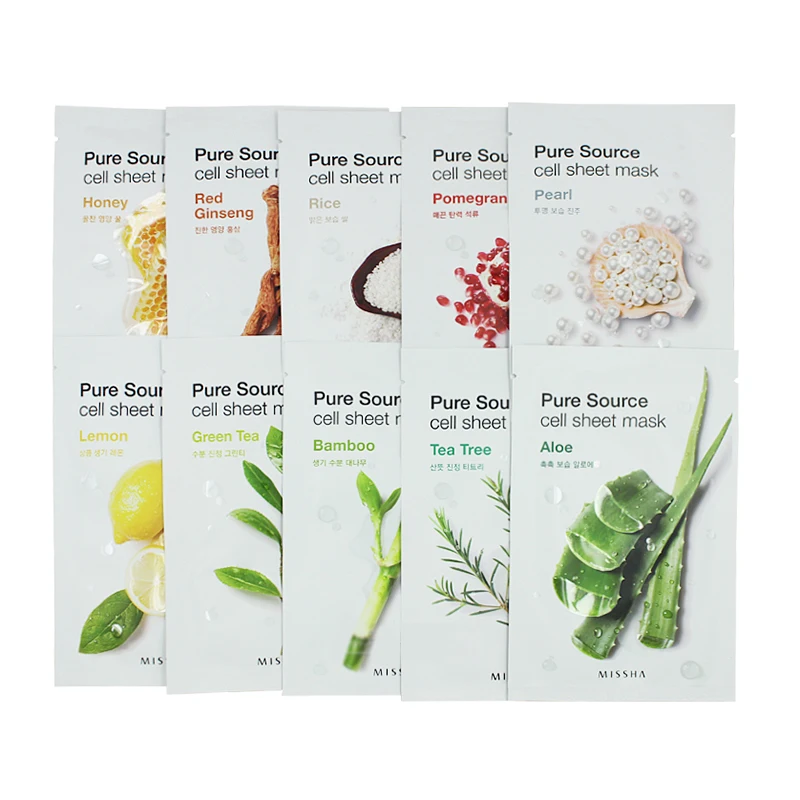 

MISSHA Korean pure source cell sheet mask Anti Wrinkle Anti Aging Whitening Facial mask Skin Care Korean cosmetics