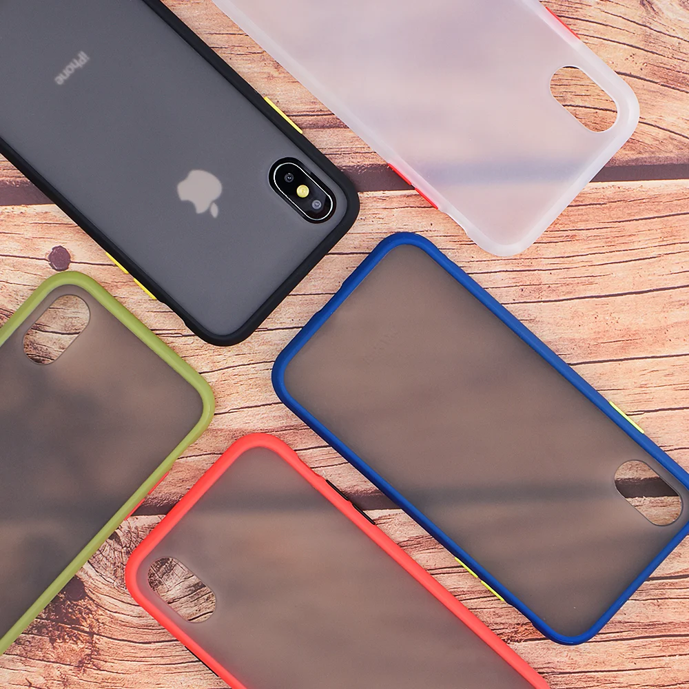 Роскошные противоударные силиконовые чехлы с краями для iPhone 11 Pro X XR XS MAX 10