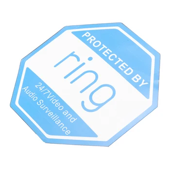 

1pc Adhesive Home Ring Doorbell Sticker Sign Outdoor 24/7 Video Security Camera Sign Sticker Entrance Yard Doorbell Sign 10*10cm