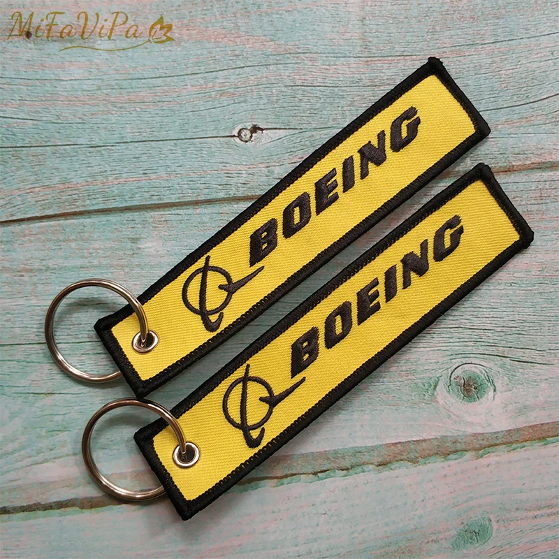 Yellow Boeing keychains 4