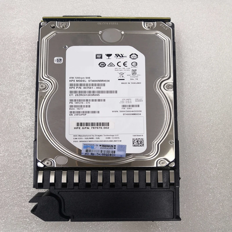 HP MSA 2050   HDD, 801557-001, K2Q82A , 4TB, 3.5 ġ SAS, 12 Gb/S, 128MB, 7200RPM, ǰ