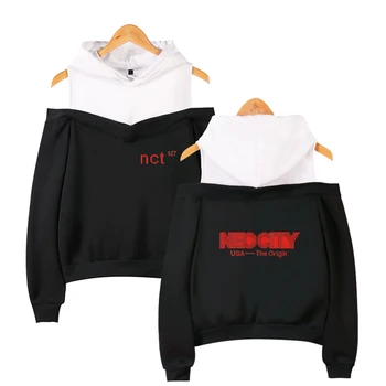 

Kpop cotton Long Sleeve Hoody Sweatshirt Autumn Harajuku Trendy Streetwear Clothes Nct 127 Kpop Off Shoulder Hoodies sweatshirts