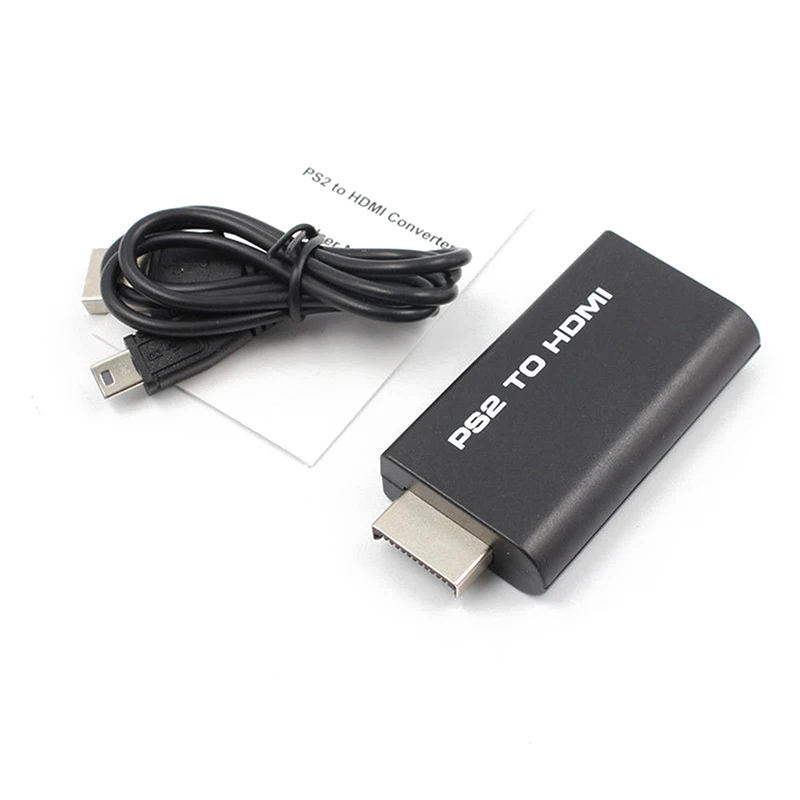 PS2 к HDMI аудио-видео кабель адаптеры AV преобразователи Аудио выход для HDTV