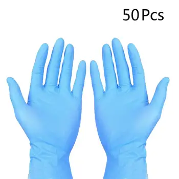 

50pcs Disposable Nitrile Gloves Oil Proof Waterproof Multipurpose Cleaning Washing Gloves