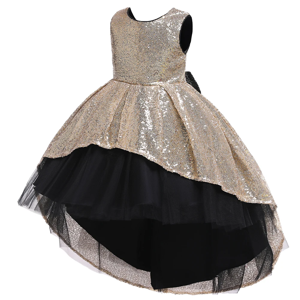 It's Yiya/Платья с цветочным узором для девочек 5 цветов; модное вечернее платье без рукавов с круглым вырезом и шлейфом для детей; праздничные платья для девочек; 751
