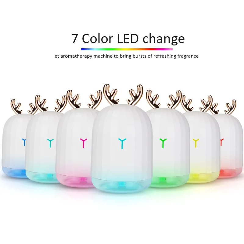 

High Quality 220ML Ultrasonic Air Humidifier Aroma Essential Oil Diffuser for Home Car USB Fogger Mist Maker with LED Night Lamp