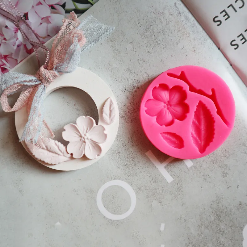 Peach Blossom Assembly Flower Silicone Mould silicone mold Aromatherapy Gypsum DIY Material Epoxy Handmade Soap Candle Baking Mold