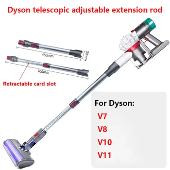 

For Dyson Vacuum Cleaner V7 V8 V10 V11 Extension Pipe Home Appliance Parts Ran Telescopic Extension Rod Hose Extension Wand Tube