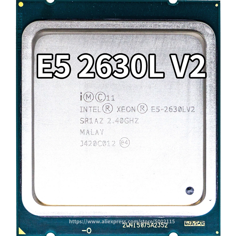 Процессор Intel Xeon E5 2630L V2 Процессор 2,8 LGA2011 шесть ядер процессора сервера e5-2630L V2 E5-2630LV2