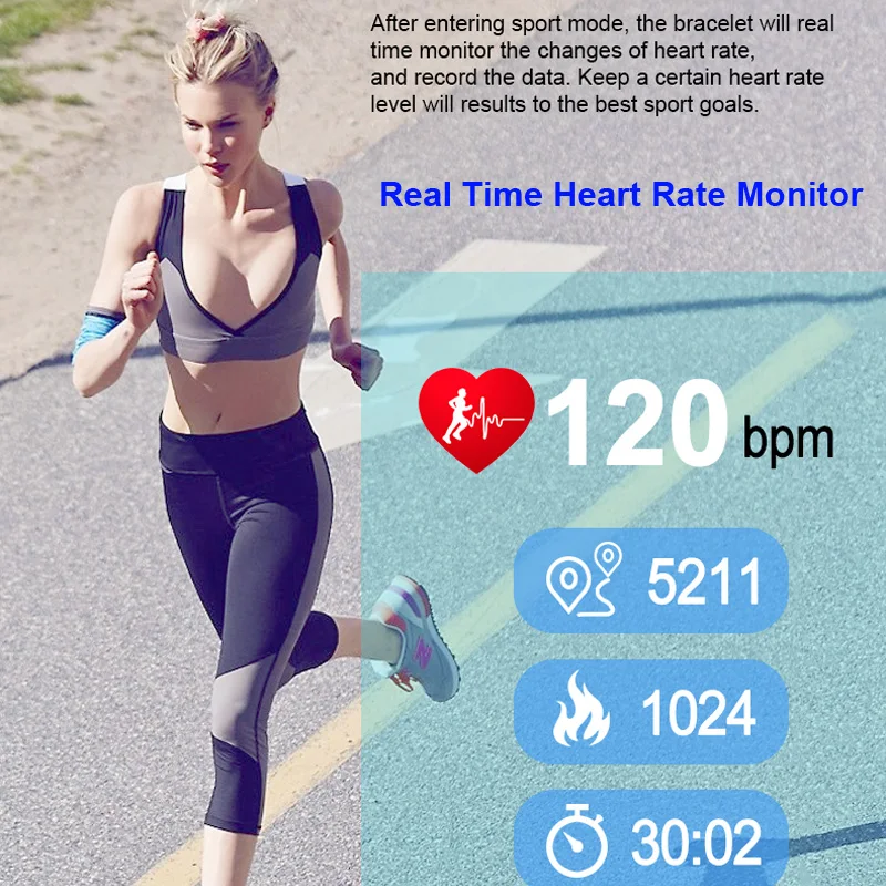  MAFAM P3 Plus smart band watch blood pressure measurement waterproof android ios wristband smartwat - 4000296961710