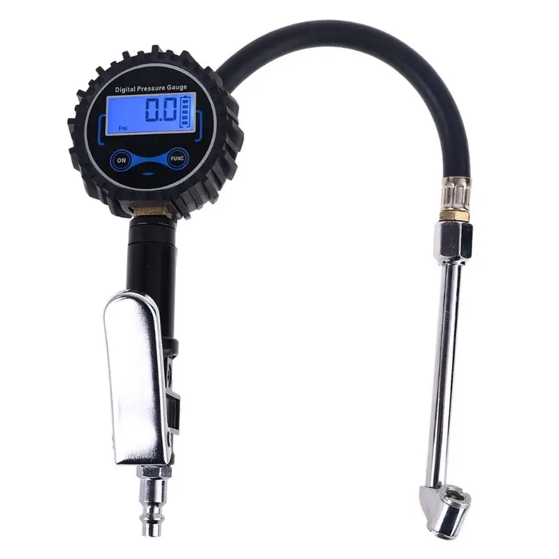 

Tire Inflator Pressure Gauge Air Compressor Accessories with Dual Head Air Chuck 1/4" NPT for Car Truck Bus Motorcycle