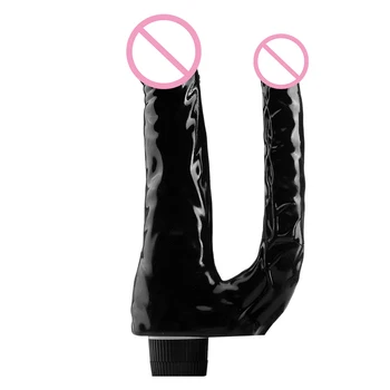 Vibrating Double Dildos Realistic Classic Vibration Penis Dick Dildo For Women Double Penetration Anus18 Masturbator 4