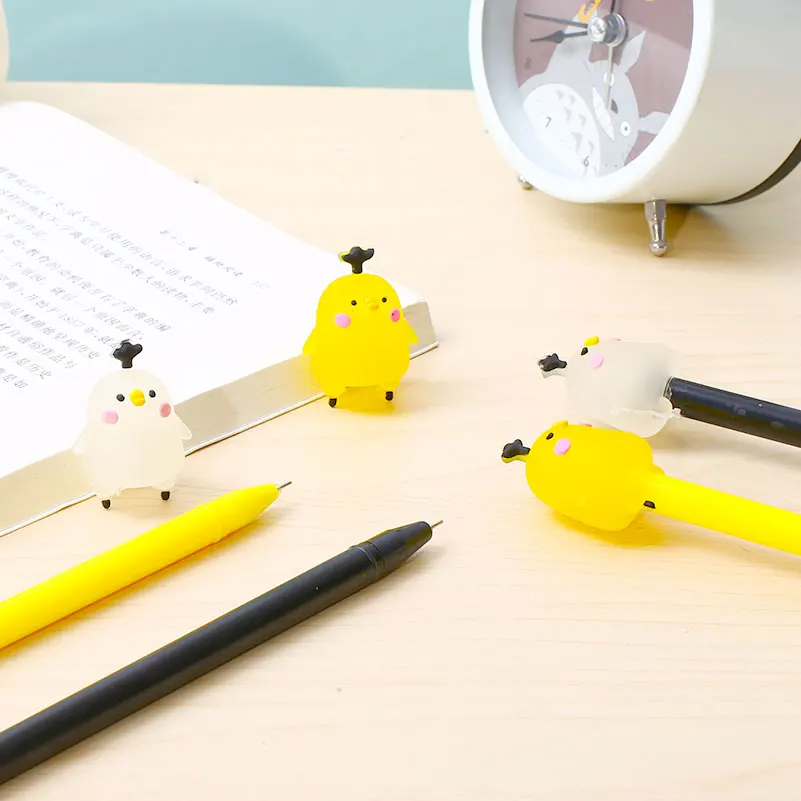 Cartoon Animal Fruit Creative Expression Gel Ink Pen Cute Kawaii Pen Black  Writing Pens Black Ink Gel Pen Party Gift Gel Ink Pens Funny School Station